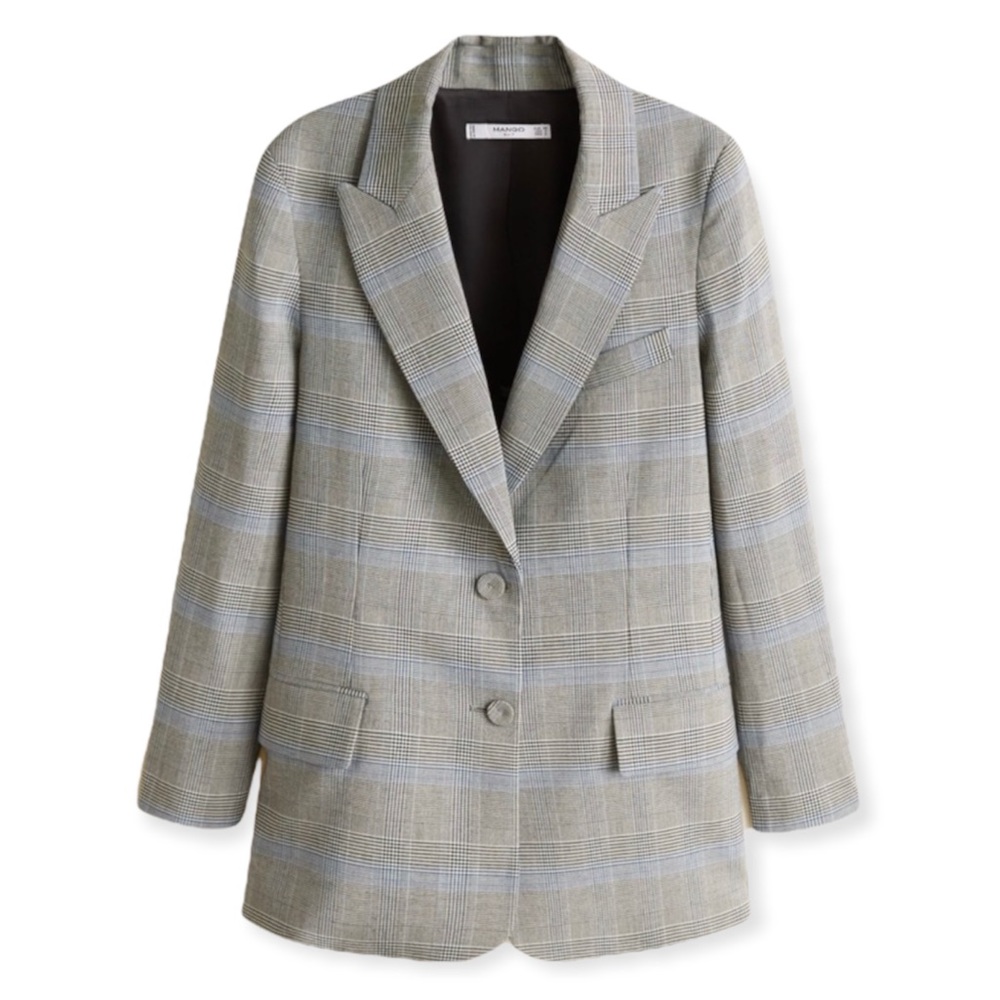 NWT Mango Check Structured blazer - Picture 2 of 15